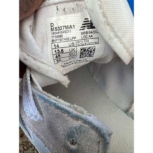 Mens New Balance 327 Sneakers Shoes Sz 14 VGUC Mesh Leather missing 1 insole main image 8
